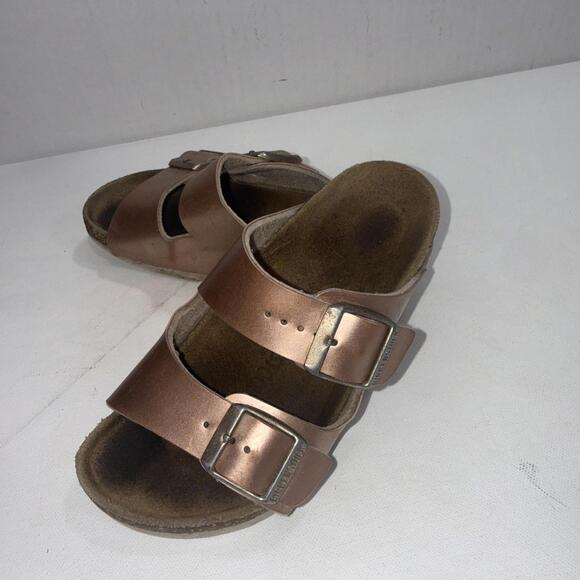 Birkenstock Other - Birkenstock Arizona Kids Rose Gold Metallic Double Buckle Sandals Unsized